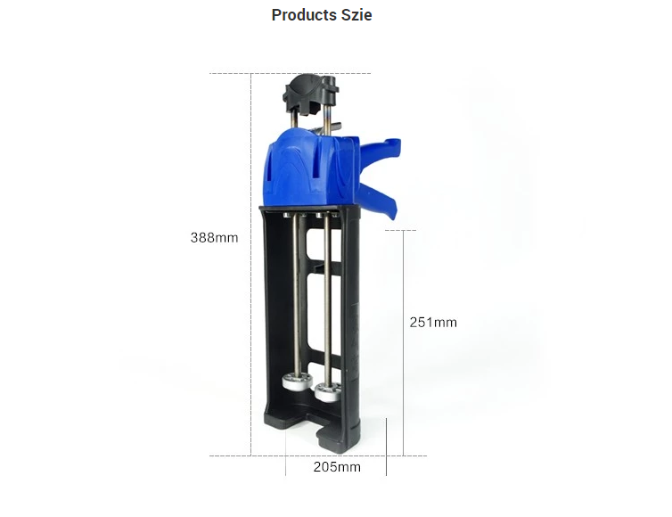 600ML dual nozzle spray gun for Concrete Crack Repair Kits