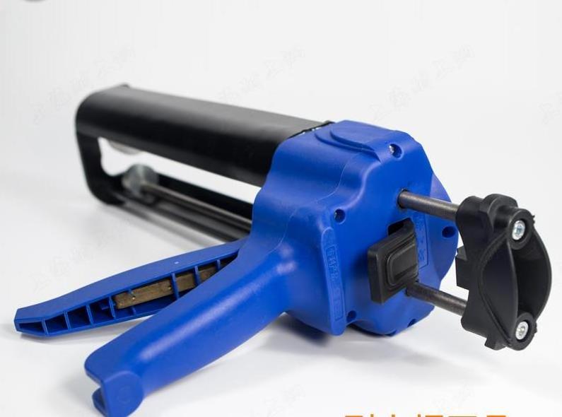 Factory price 390m l3:1 dual syringe gun cartridge caulking gun for dispensing epoxy glue by manual