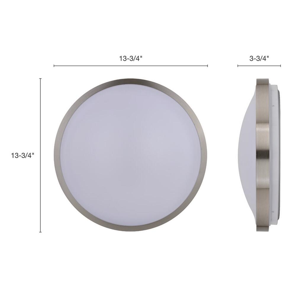 Modern Design 2 in Pack 20W Surface Mounted LED Ceiling Light Home Dimmable Satin Nickel Shade 14 inch Round Ceiling Light