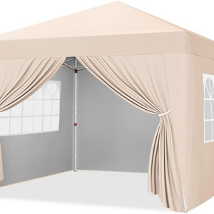 10x10 Pop Up Canopy with 4 Removable Sidewalls, Portable Enclosed Instant Tent