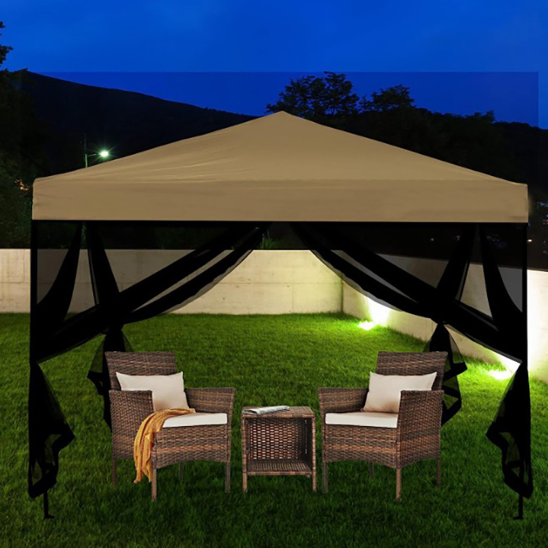 Mosquito netting walls with zipper sidewalls outdoor tent canopy tent