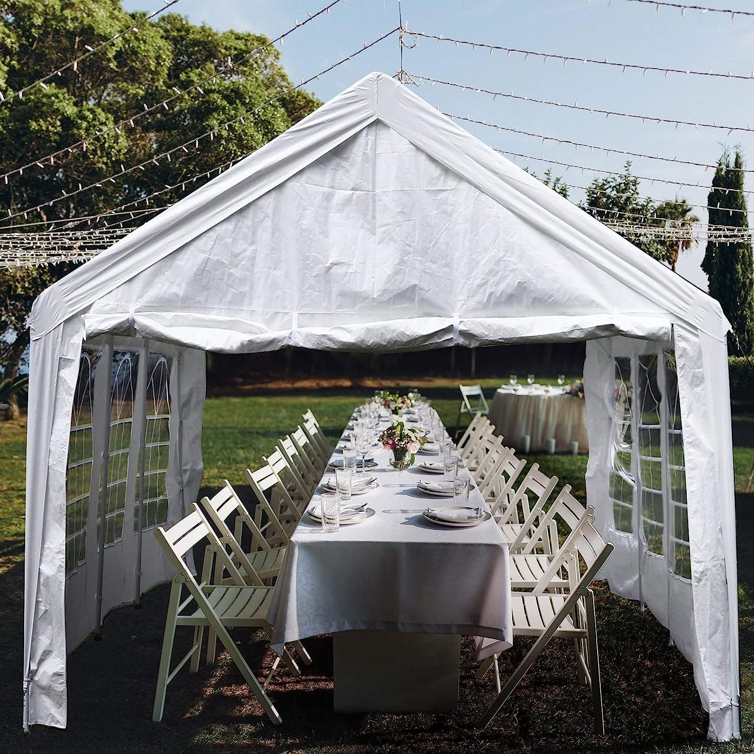 10x20 ft Outdoor Heavy Duty Party Tent Wedding Event Shelters Upgraded Galvanized Canopy