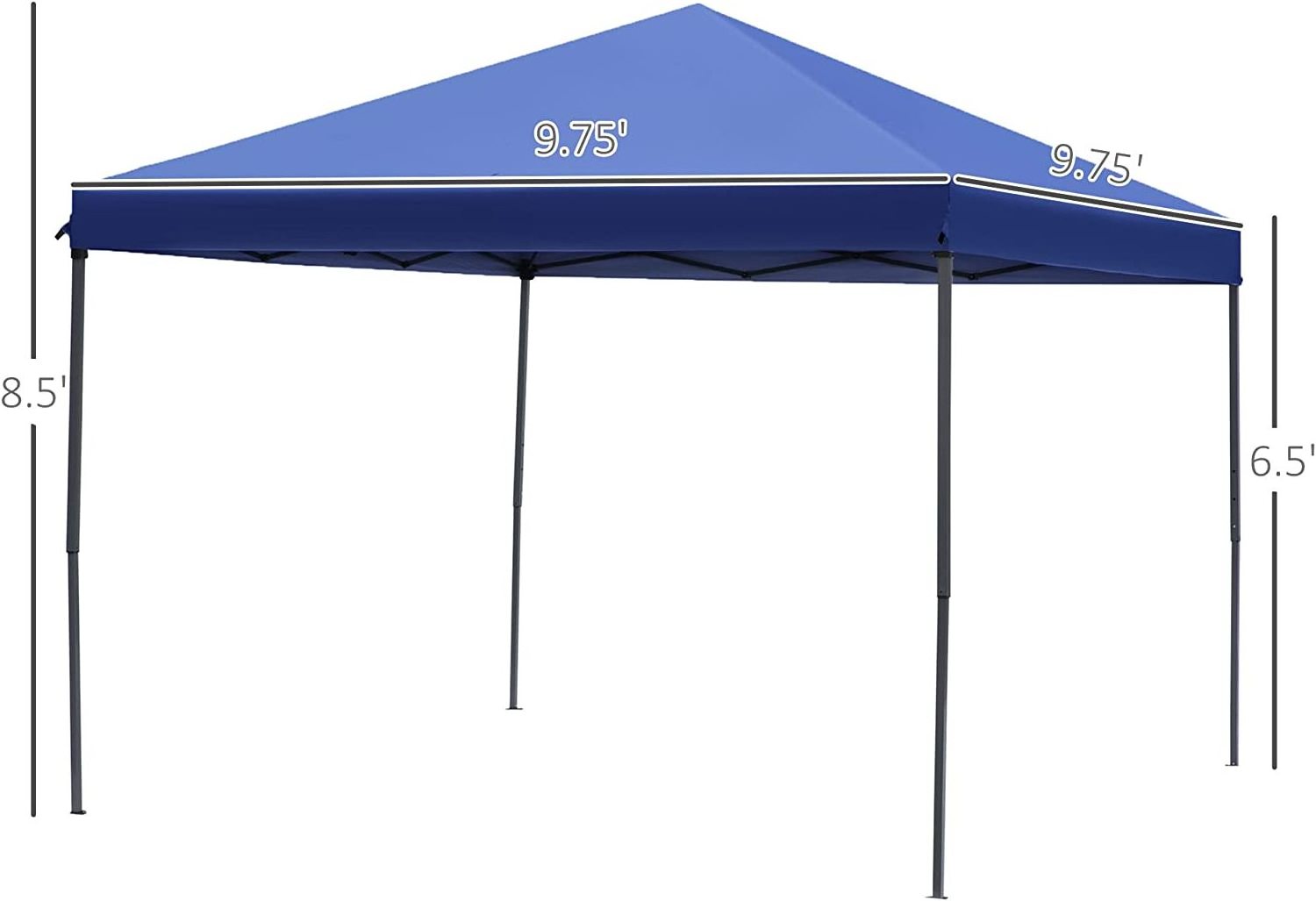 10' x 10' Pop Up Canopy Tent with Netting, Instant Gazebo, Ez up Screen House Room with Carry Bag