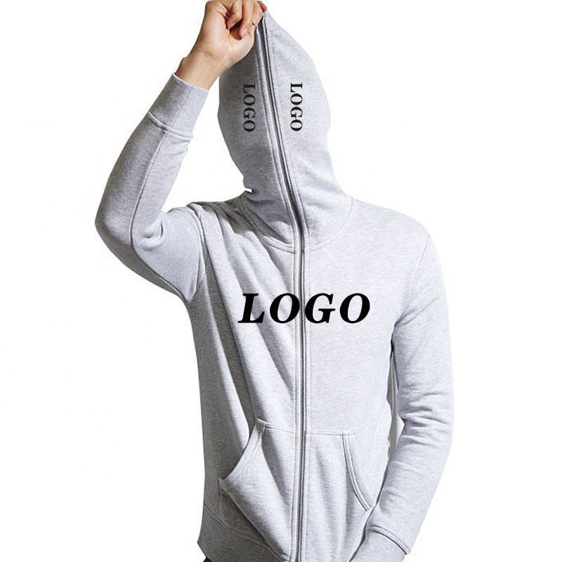 Wholesale Unisex high quality Custom hoody jacket Men Fullzip Zipper Hoodie Blank Full Face Zip Up Men's Hoodie