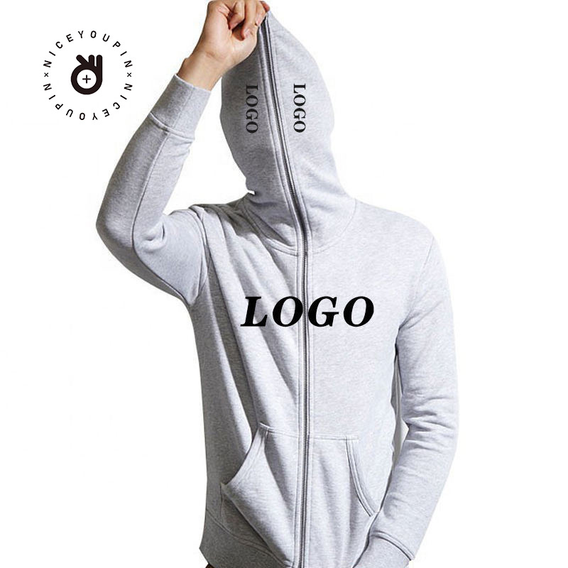 Wholesale Unisex high quality Custom hoody jacket Men Fullzip Zipper Hoodie Blank Full Face Zip Up Men's Hoodie