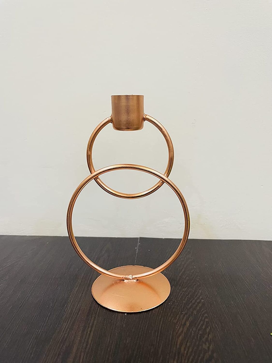 Candle Stand Decorative Metal Candle Stand- Rings Design Candle Holder