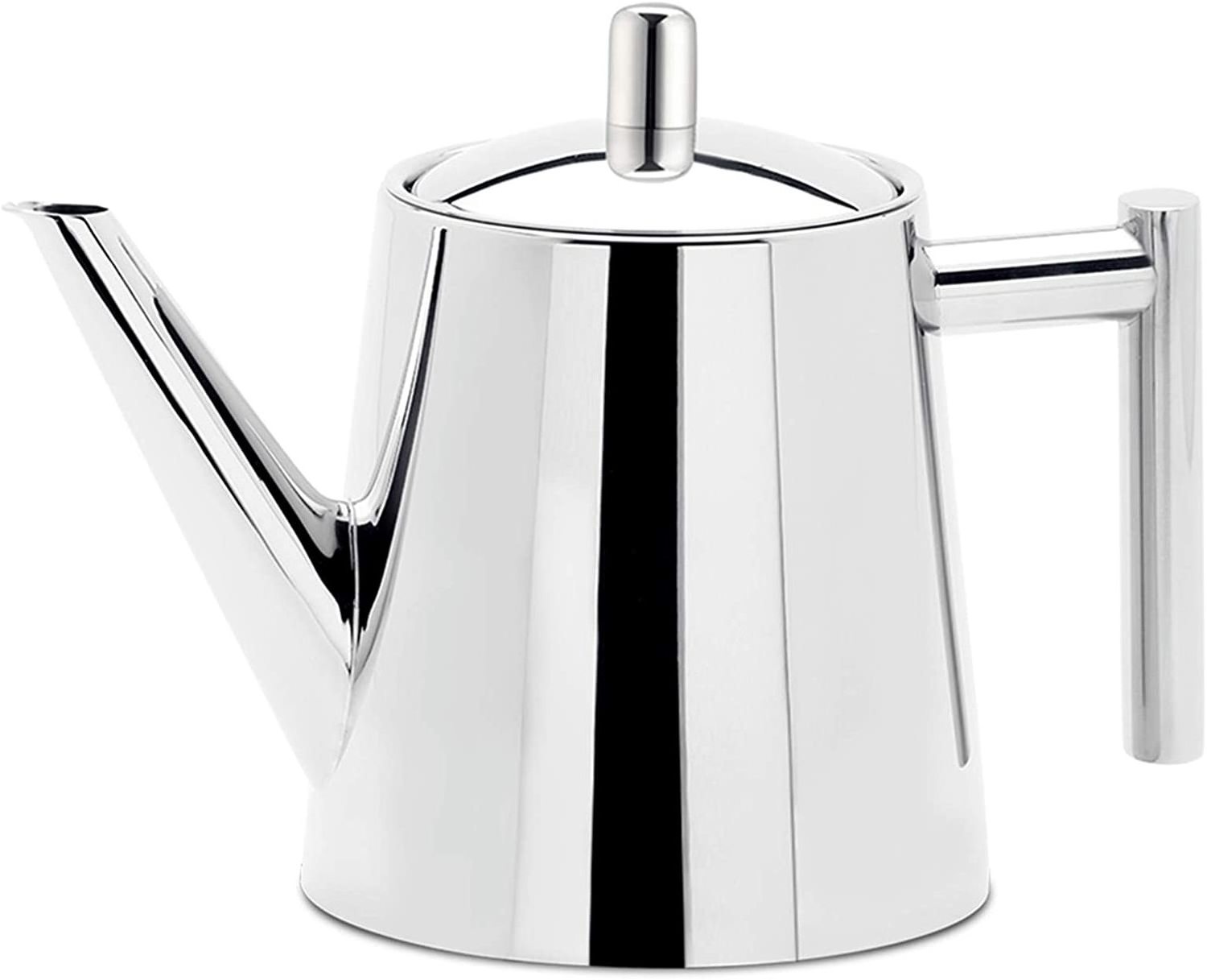 Stainless Steel Teapot with Infuser for Breakfast Dinner Service Kitchenware Kettle Silver Tea Pot Utensils