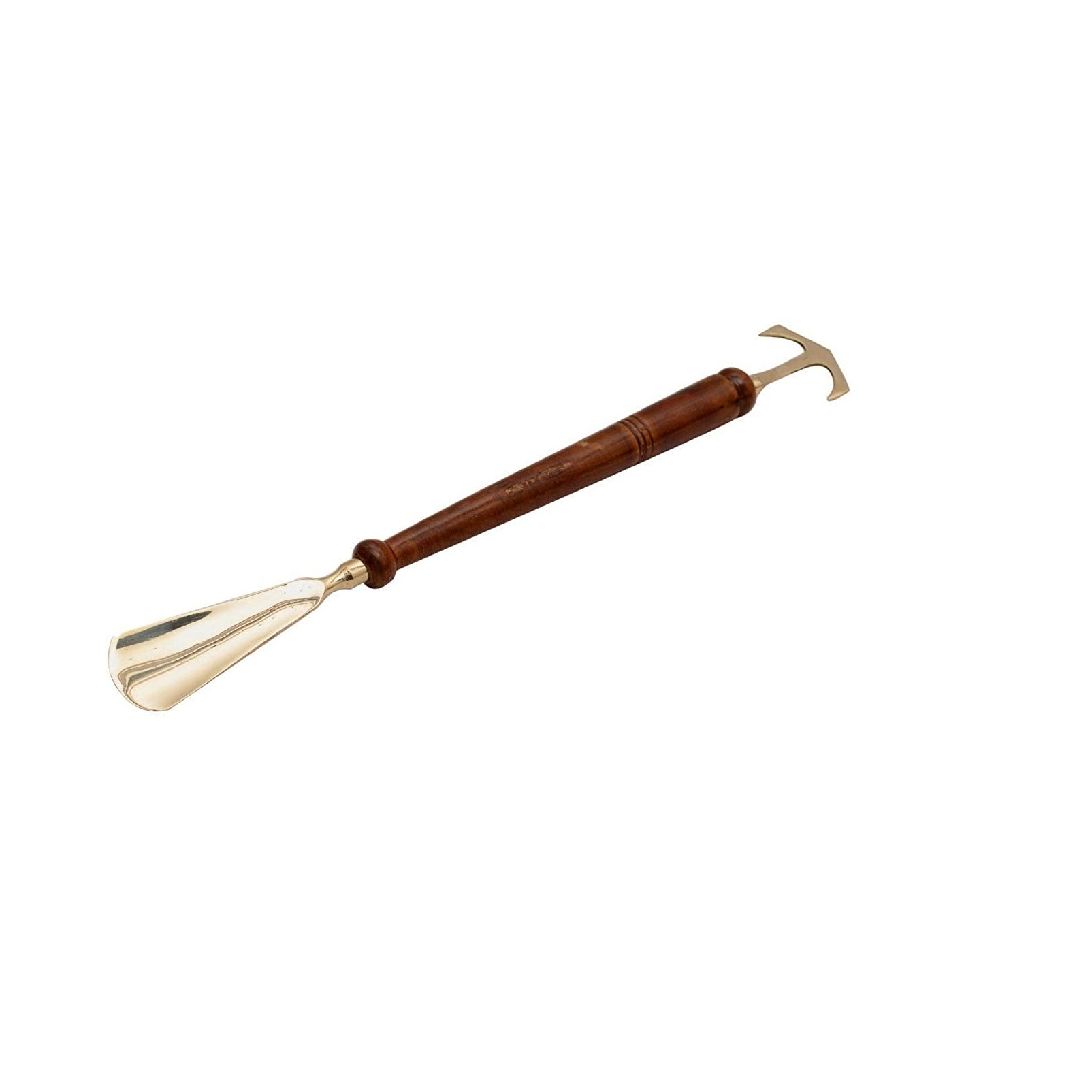 wholesale price and designer Swan handle Shoe Horn Designer Horse Wooden and Brass Spoon Lifter Shoe horn