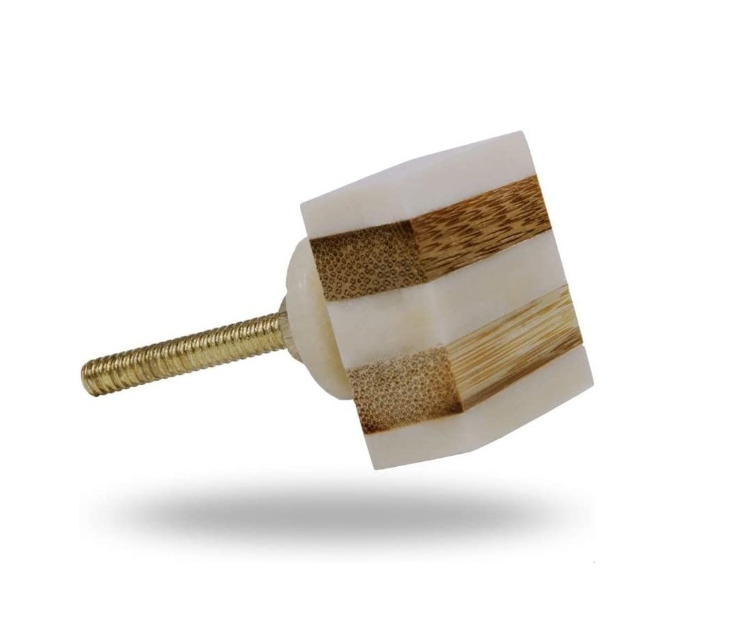 handmade Bone Inlay knob White Entryway Design for drawer or door holding MOB square door handle mini knob