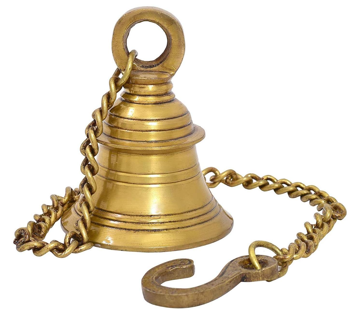 Antique Brass Wall Mount Marine Hanging Ships Bell Nautical Home Decor Door Bell