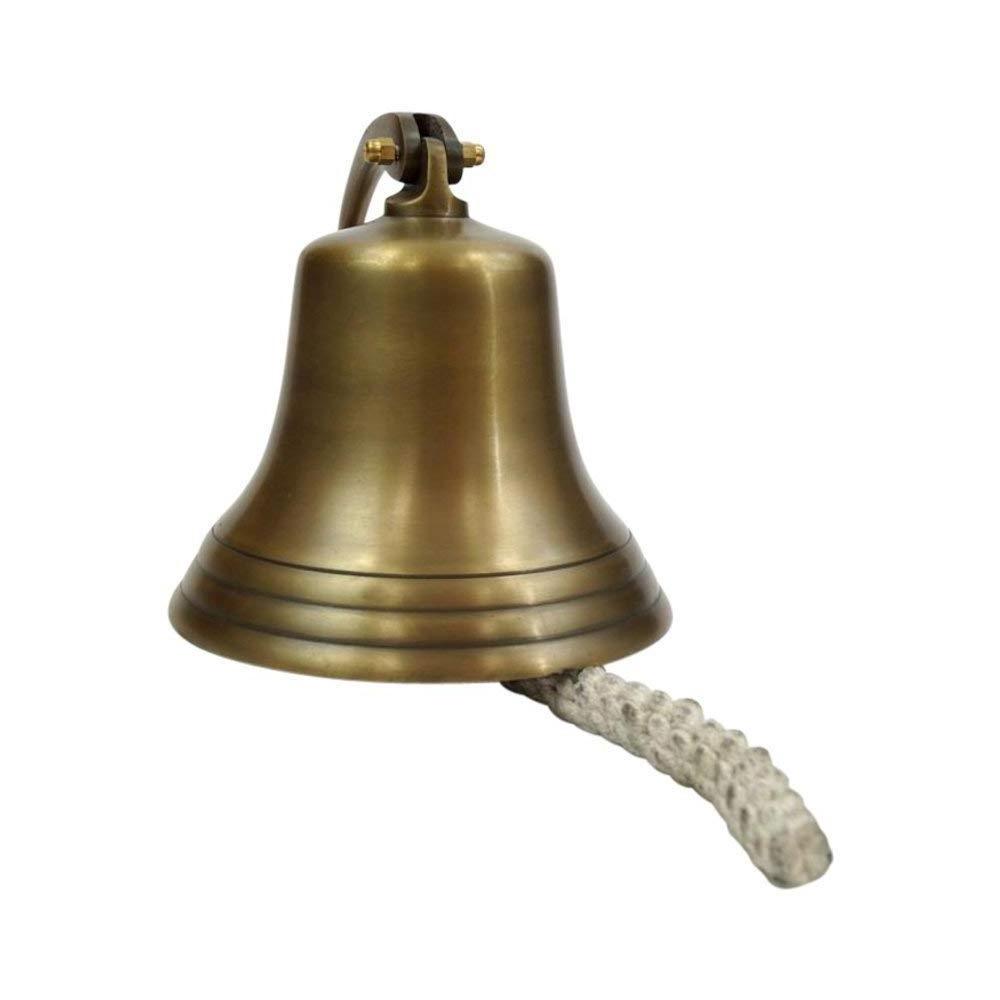 Antique Brass Wall Mount Marine Hanging Ships Bell Nautical Home Decor Door Bell