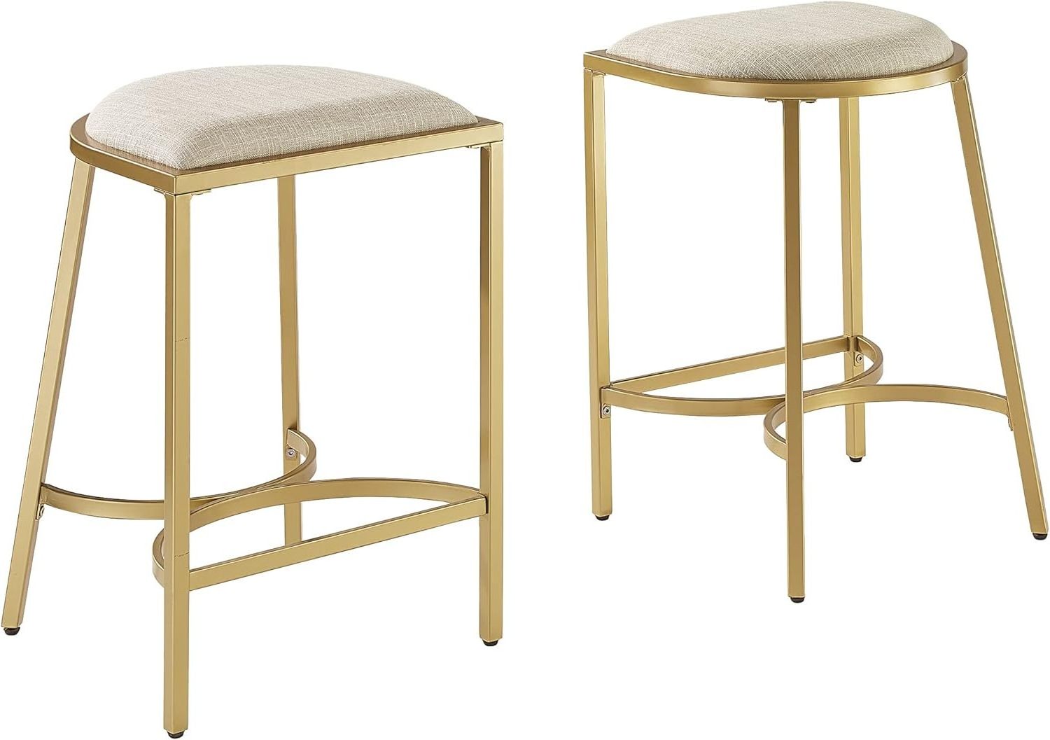 Ellery Counter Stool (Set of 2) Oatmeal Gold Indian home decor Epoxy small bar table modern stool