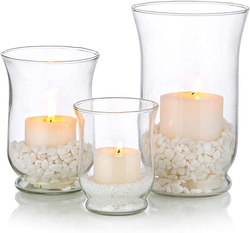 Wholesaler Candle Holder Glass Votive Tealight for Pillar Candles Floating Tea Lights Modern Clear Vase Centerpiece