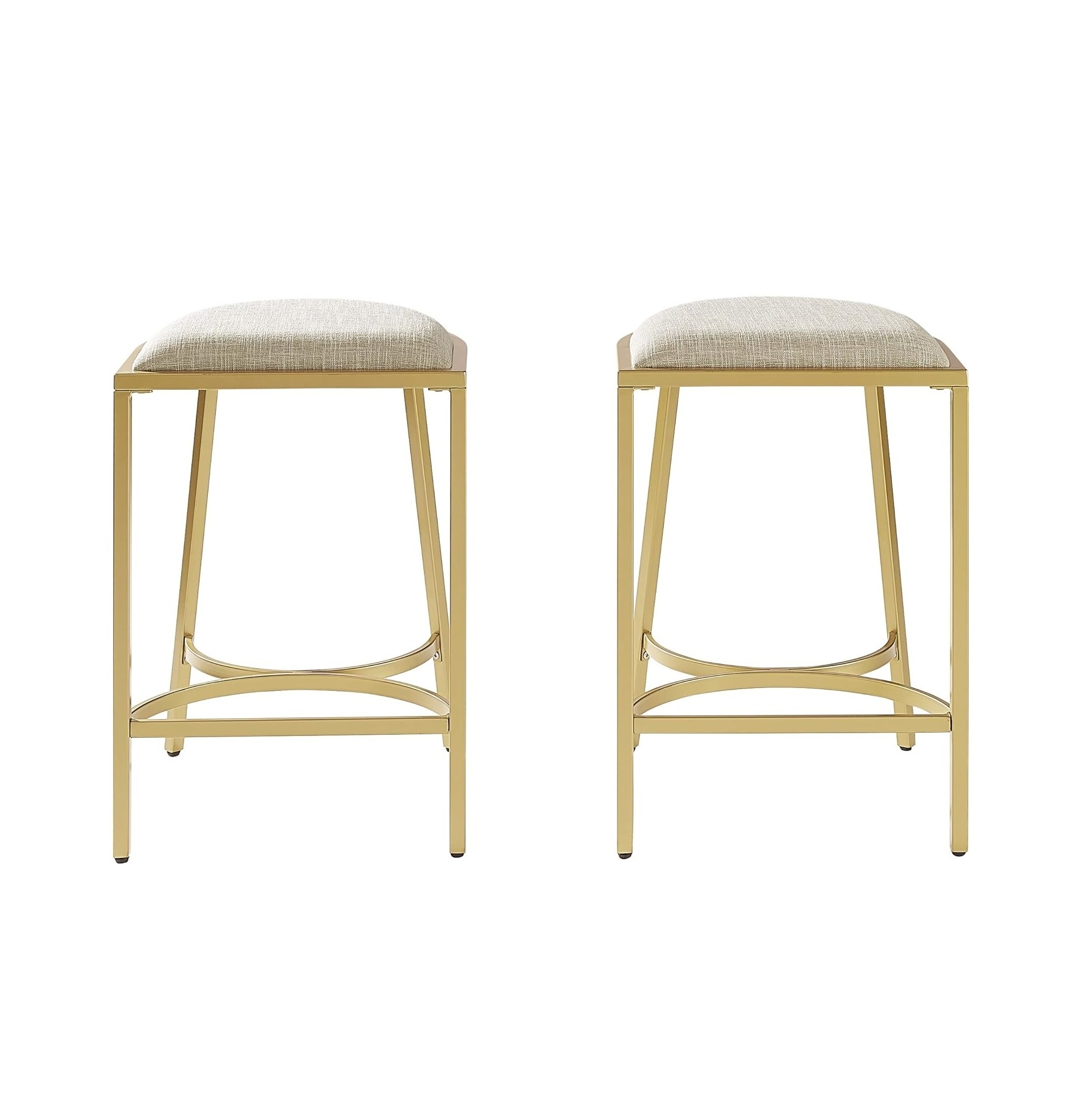 Ellery Counter Stool (Set of 2) Oatmeal Gold Indian home decor Epoxy small bar table modern stool