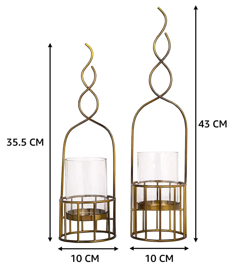 irregular shape iron wire Candle votive gold Finished Candle pillar holder wedding decoration table candle