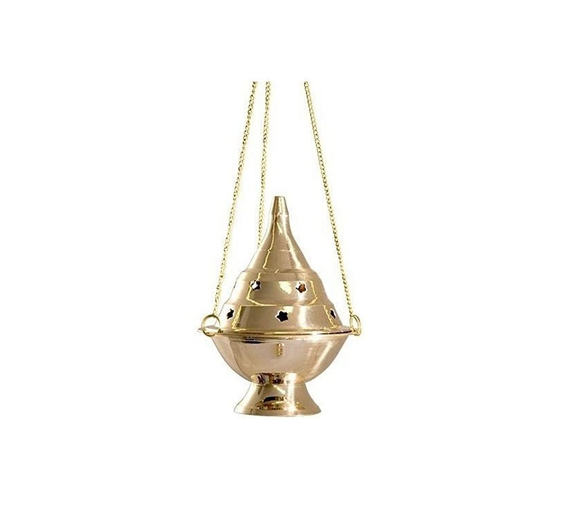 Hanging Censer Charcoal Incense Burner By adiba home decor