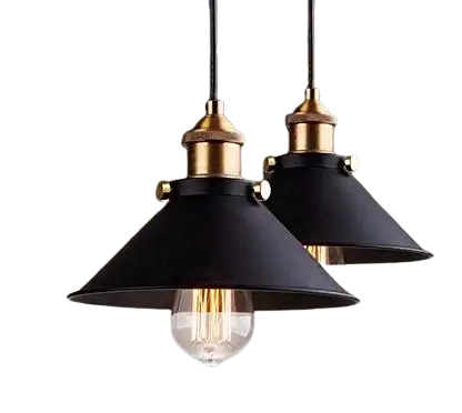 black luxury finished Pendant Lamp Retro Light Ceiling Chandelier Industrial Hanging Lights Dining Room Lighting