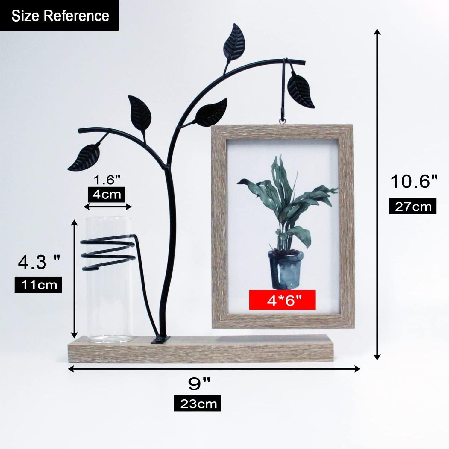 top seller plant  Test Tube Plant Terrarium Hydroponic Vase Glass Planter Holder for Home Office Decoration Live Office Plants