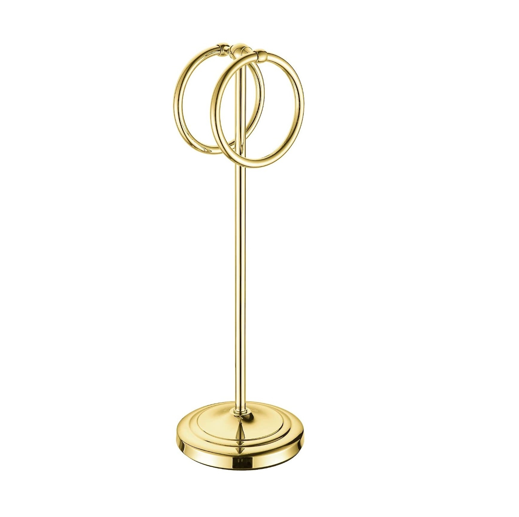 Bath Towel Ring Brushed Gold Stainless Steel Swivel Hand Towel Holder Dry Rack Near The Sink Modern Bathroom