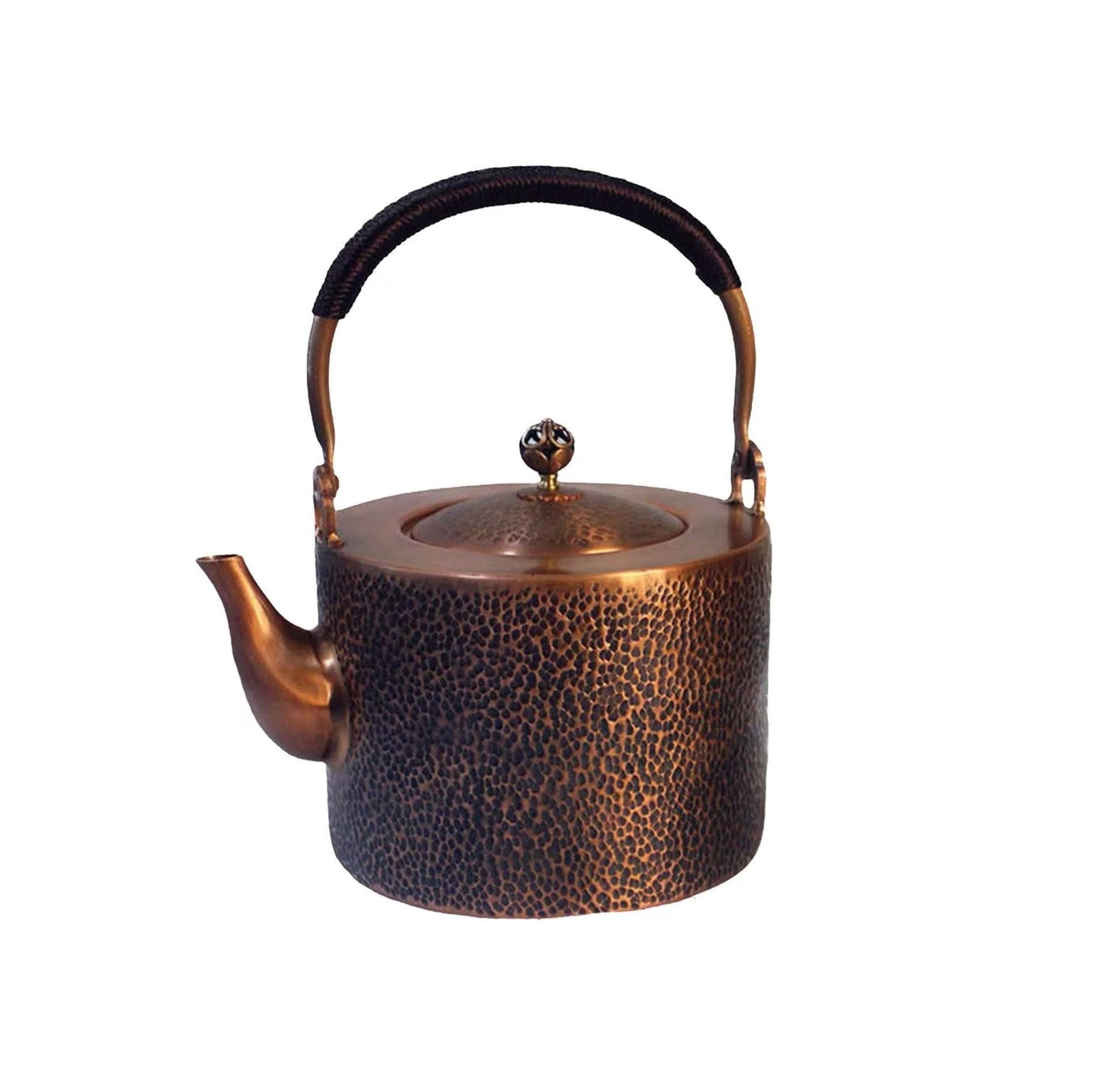 Handmade Copper Tea Kettle for Breakfast and Dinner Serving Tea Maker Strainer Health Benefit Modern Tea Pot