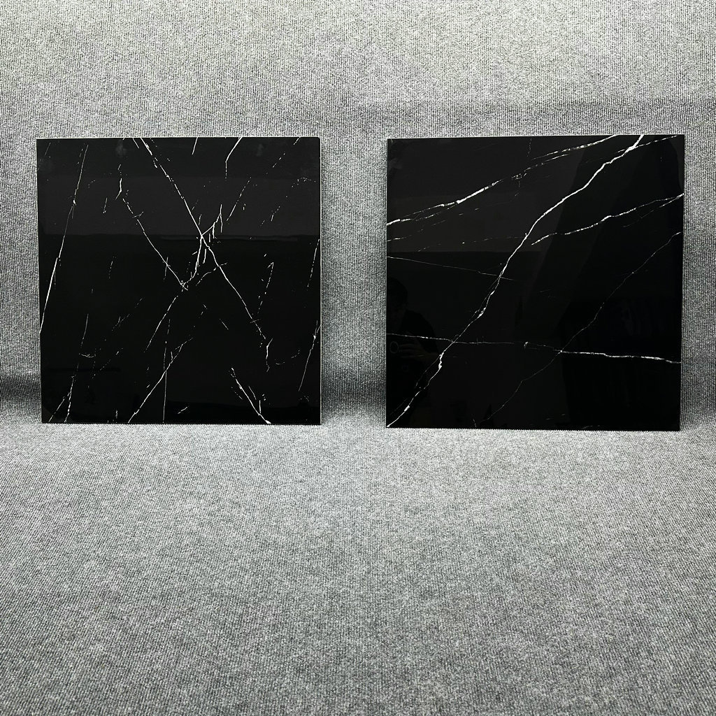 60x60cm 80x80cm, 60x120cm,75x150cm  Black Marquina marble tile Nero Margiua floor gres ceramic tile