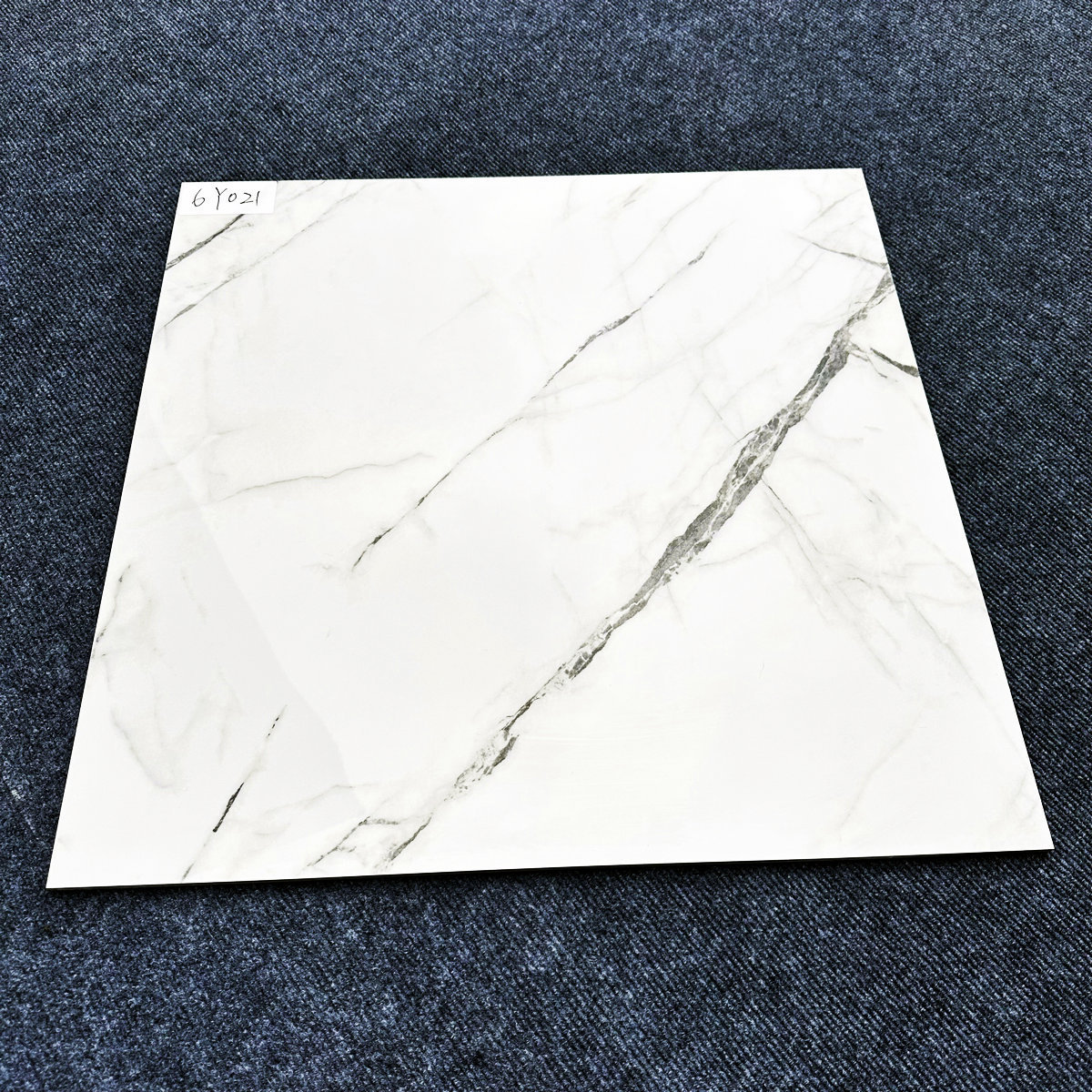 Marble Carreaux Look Living Room Bedroom Glazed Polished Porcelain Tiles 60x60cm White Modern Interior Wall Tiles Rustic Tiles