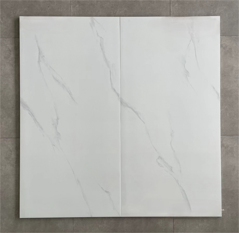 Modern Polished Carrara White Marble 600x1200 Ceramic Tile Cheap Stone Texture Glazed for Interior Wall and Floor Decorations