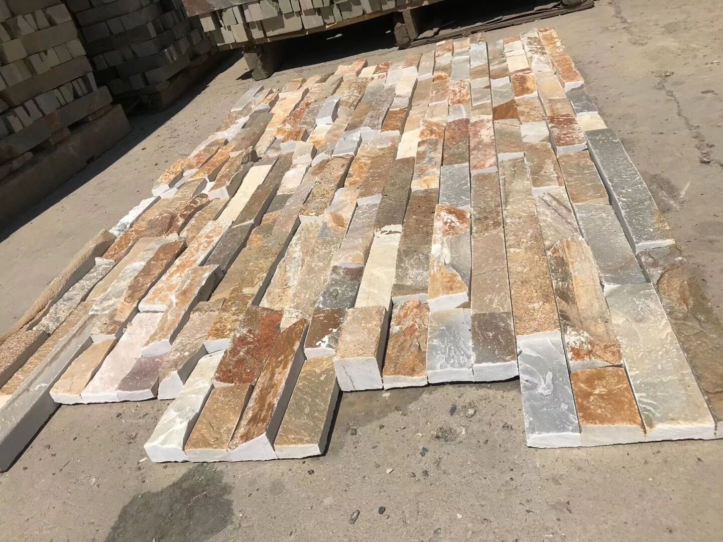 3d Luxury 150x600 cultural stone decorative exterior outdoor natural stone wall panel tiles