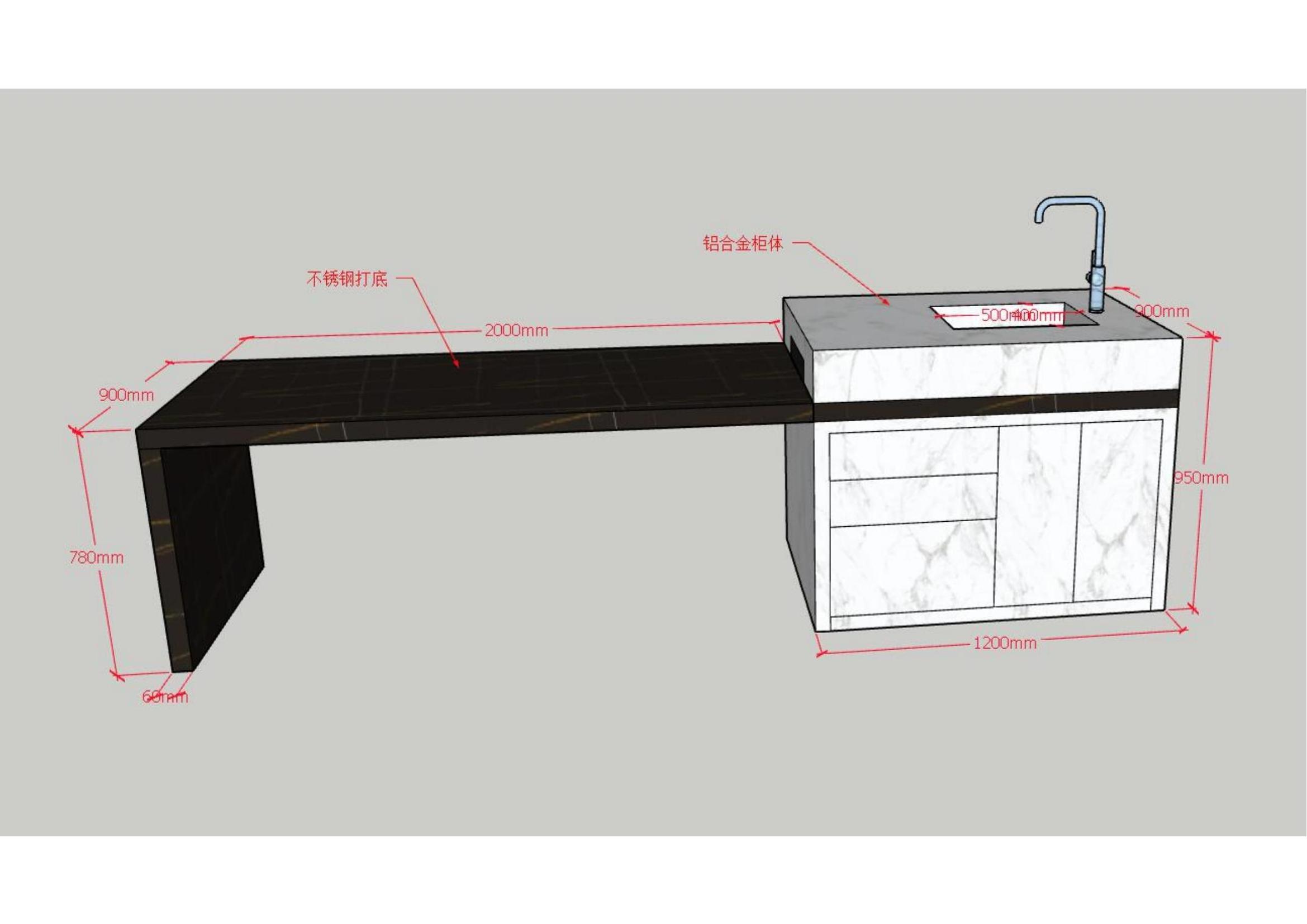 Countertop Ready Made Laminate Kitchen Cabinet Porcelain Rock Slab Kitchen Granite Marble Porcelain Tiles Flat Edge / Eased Edge