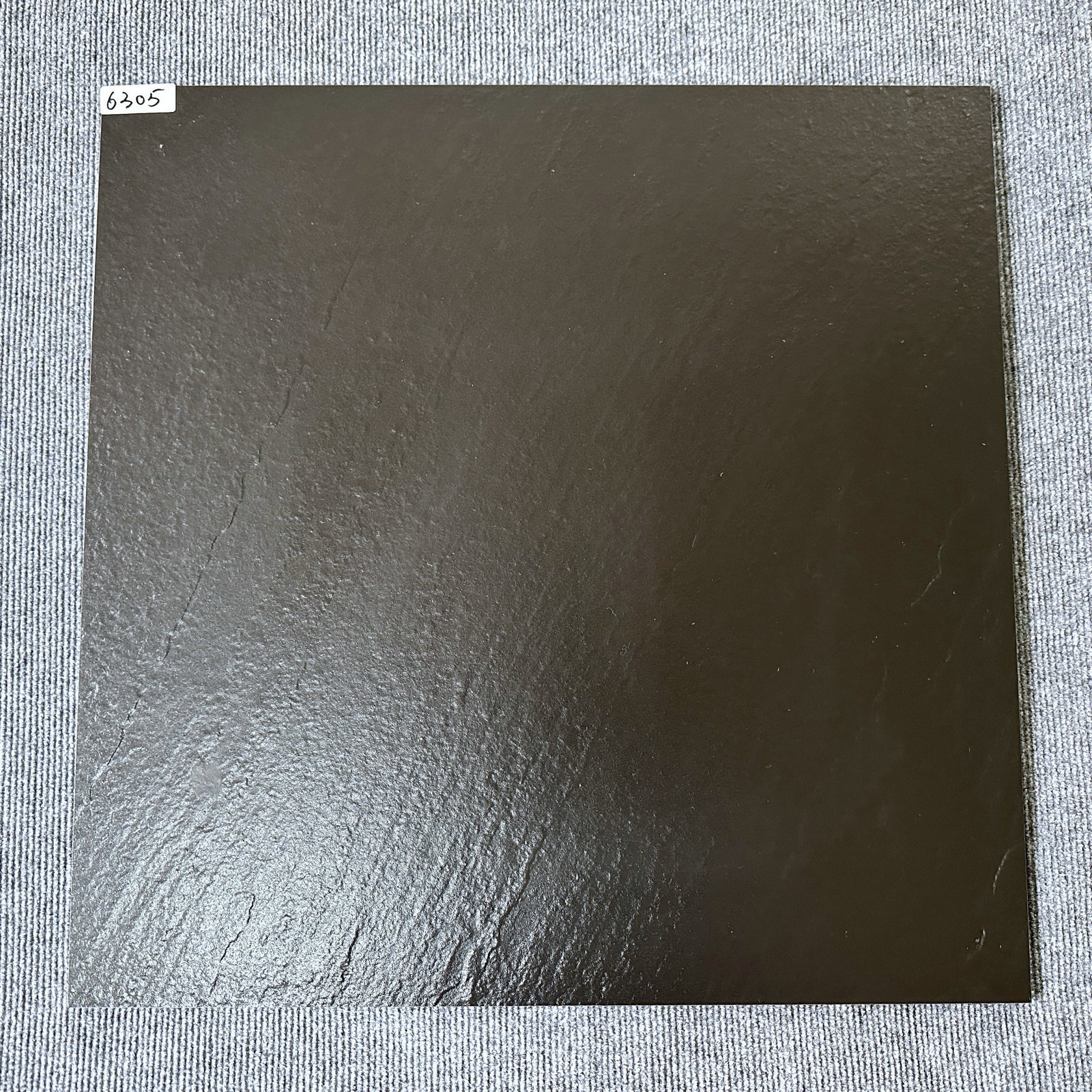 Black textured ceramic tiles 600x600 black matte surface ceramic floor tiles