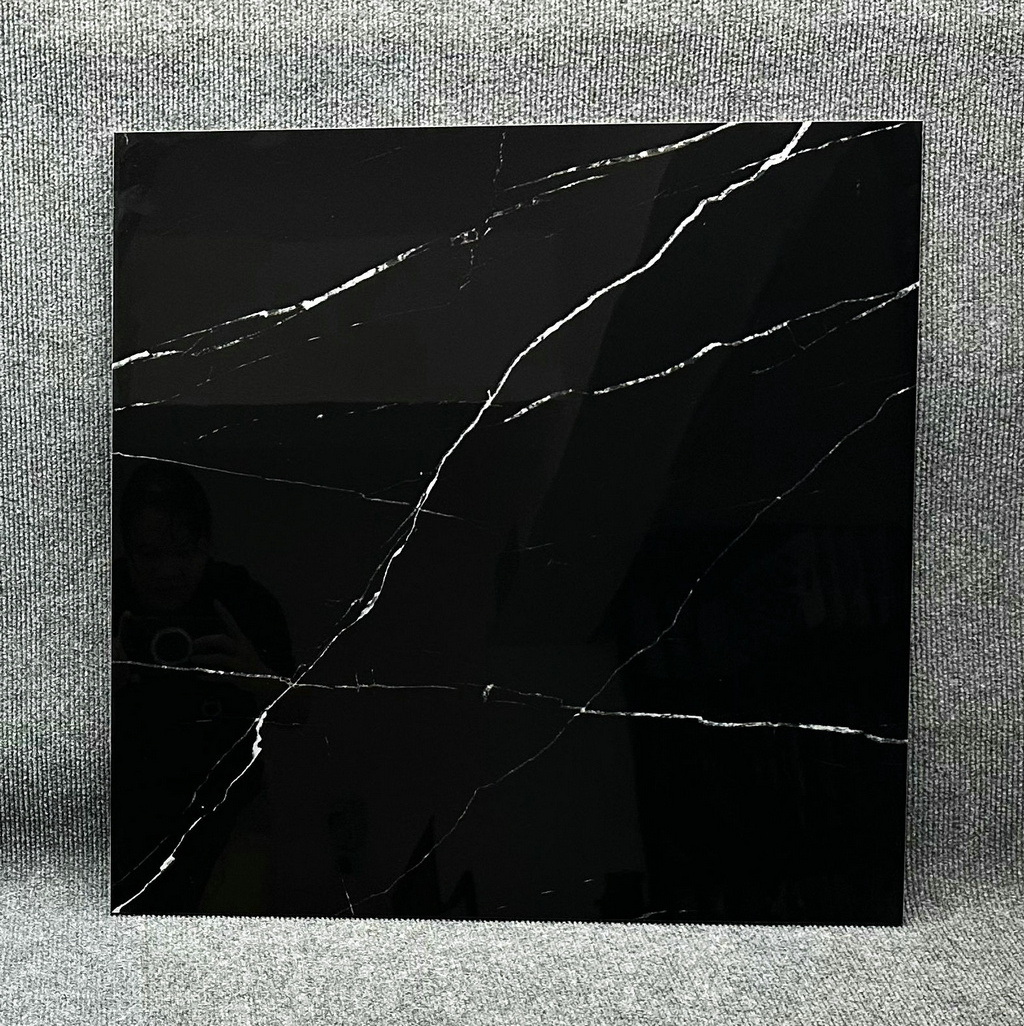 60x60cm 80x80cm, 60x120cm,75x150cm  Black Marquina marble tile Nero Margiua floor gres ceramic tile