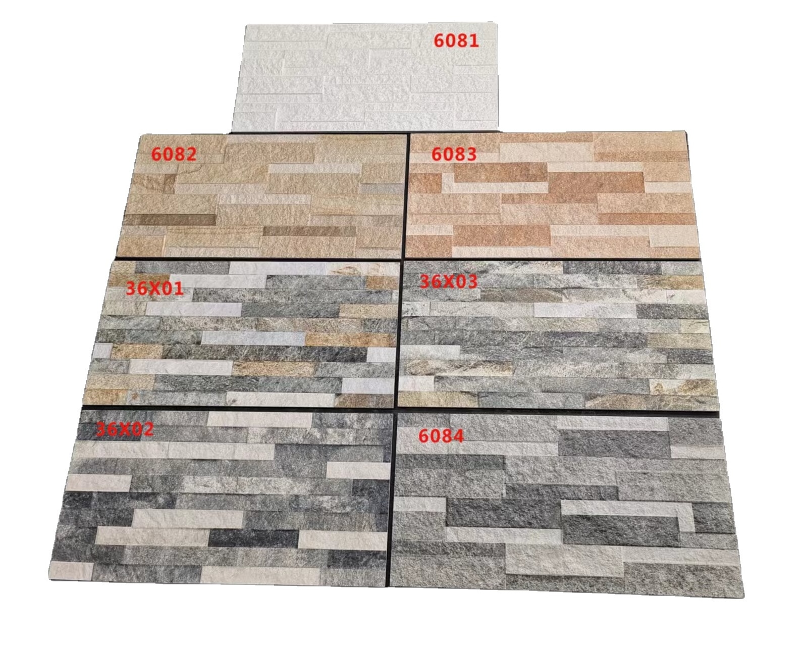 Foshan Factory Porcelain Exterior Tiles 30x60 Outdoor Wall Stone Looking for Villa Glazed Matte 60x30 Ceramic Tiles