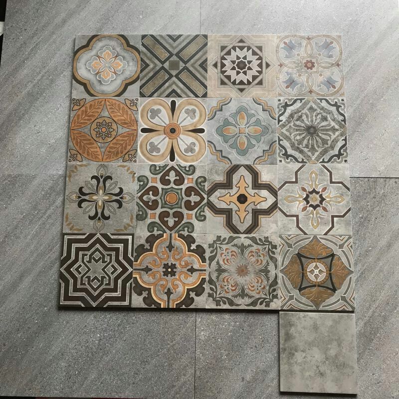 Classic 8x8 Art Handmade Wall Floor Tiles 200x200mm Ceramic Porcelain Acid-Resistant Bathroom Kitchen Exterior Graphic Design