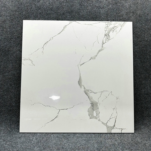 60x60,60x120,80x80cm Carrara White Ceramic Tiles Modern Marble Look Flooring Glazed Surface High Quality Porcelain Tile Warranty