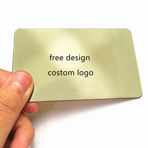 Custom design your own logo credit luxury embossed number printed card metal business cards with logo