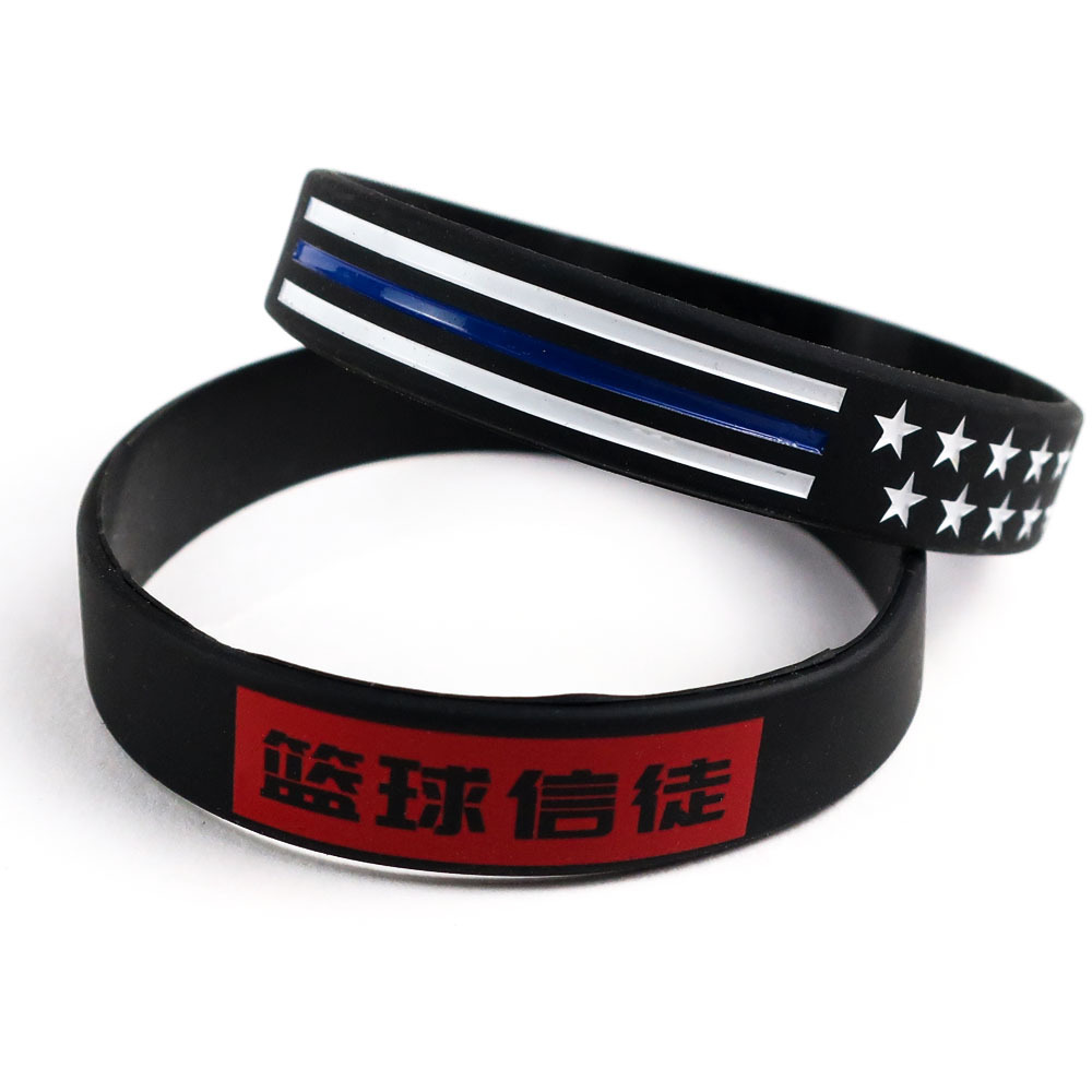 Promotional gift waterproof sports rubber bracelets silicone personalized wristbands with logo custom wrist bands