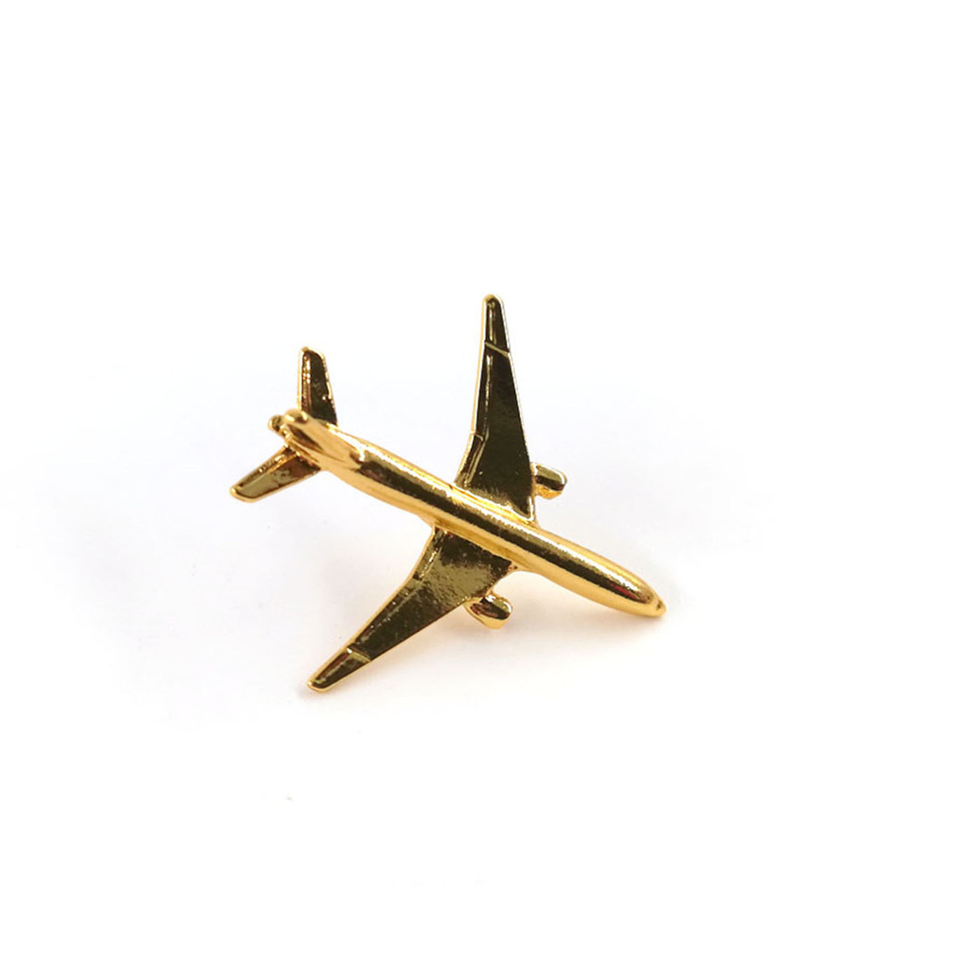 Design Aviation Gifts Garment Decoration Metal Lapel Badge Hard Enamel Brooch Custom Logo Airplane Pin