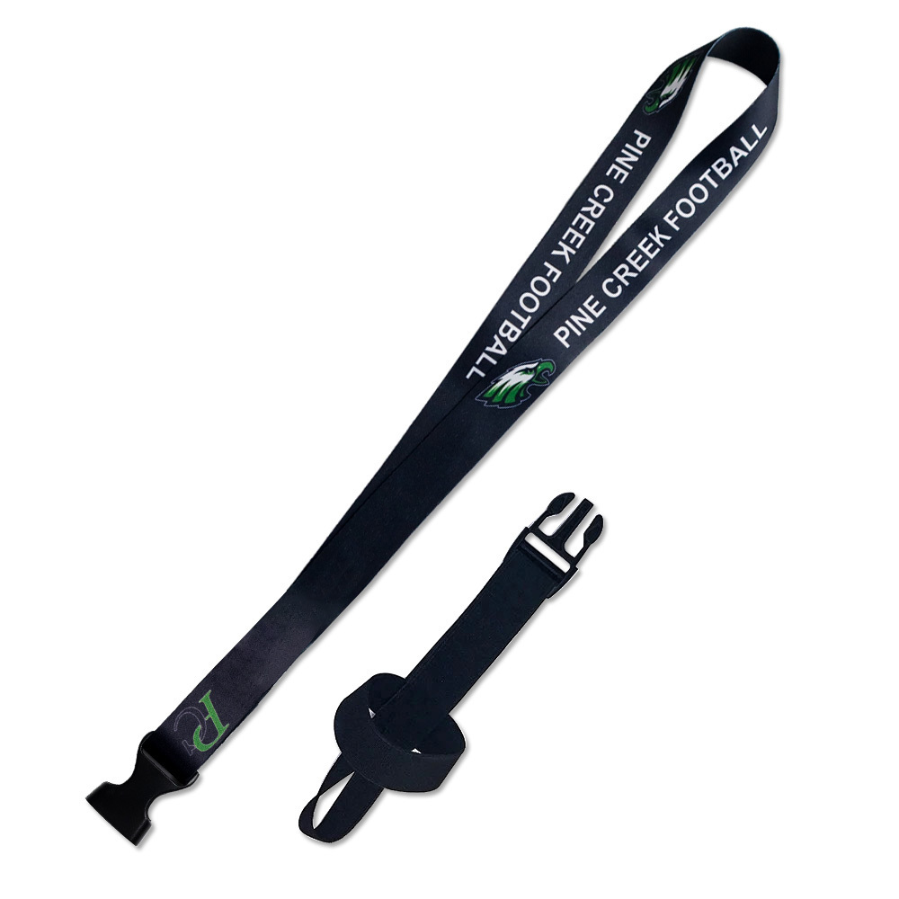 Promotional cheap water cup water bottle holder woven polyester lanyard with logo custom