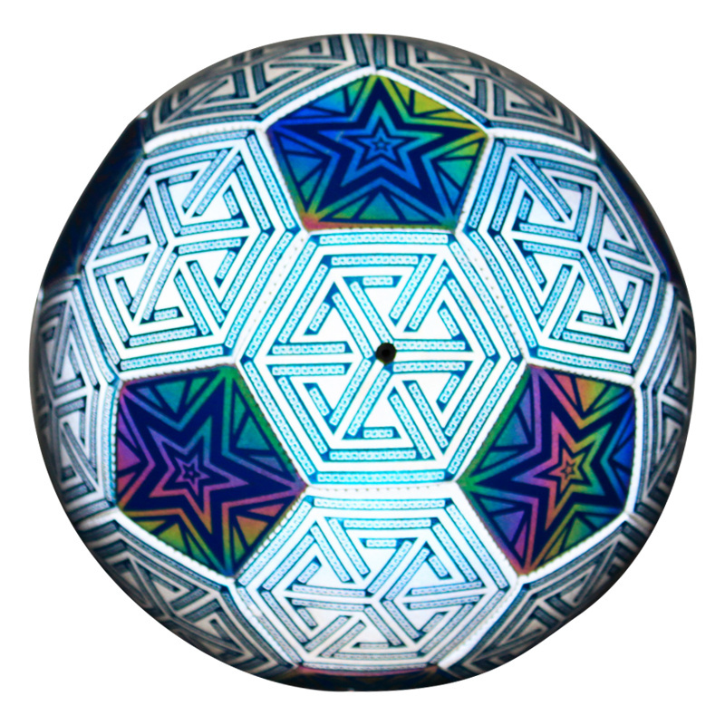 adike wholesale custom glow the dark luminous football soccer ball luminous football night reflective football