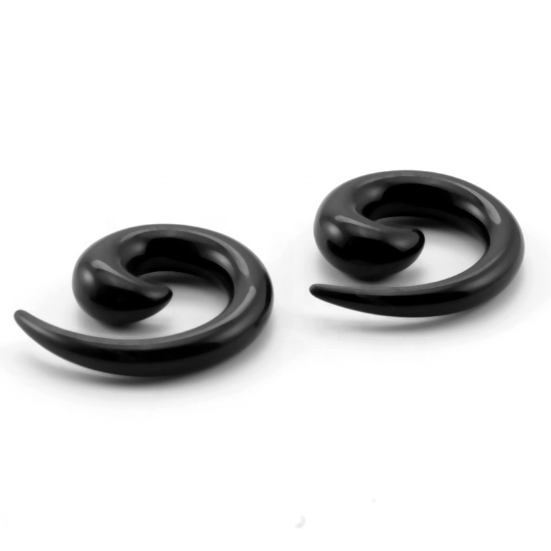 UV Acrylic Spiral Ear Expander Stretcher Helix Plugs Earrings Cool Ear Tunnel Piercing