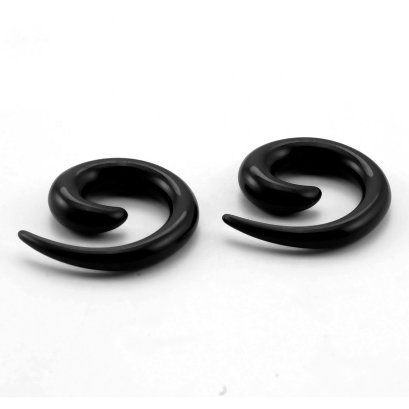 UV Acrylic Spiral Ear Expander Stretcher Helix Plugs Earrings Cool Ear Tunnel Piercing