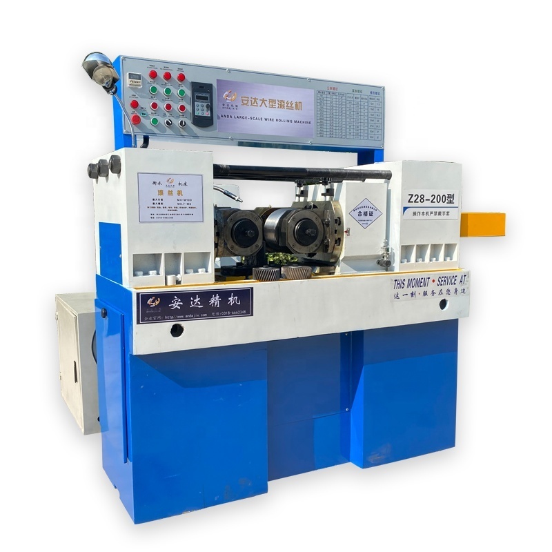 Small nut bolt nail and screw thread rolling making machines price