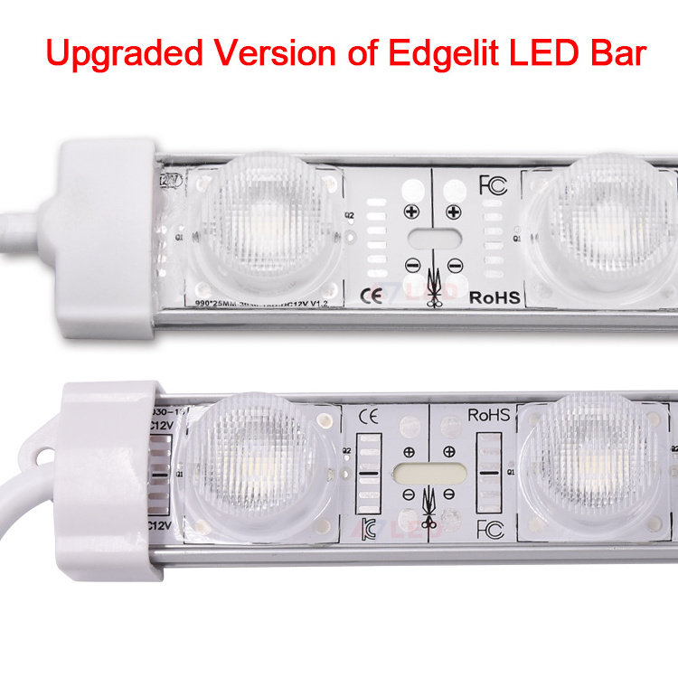 Waterproof IP67 /Non-waterproof 18leds/m Edge Light Led Bar Led Aluminium Profile Led Strip Light