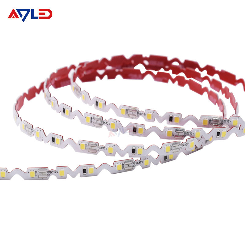 Ce Rohs Certified 12V Led Strip Light For Sign Illumination Adressable Led Strip 2835 S Shape