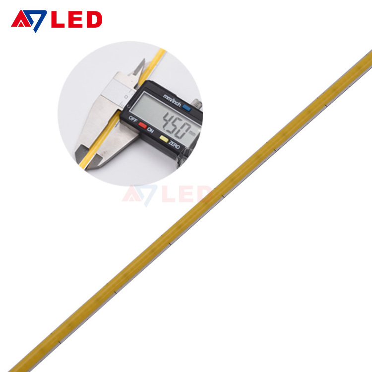 Super Slim Width 3MM 4.5MM Bendable LED Tape 12V Dotless Flip Chip FOB COB strip led 3000k Ultra Thin Flexible Strip LED Light