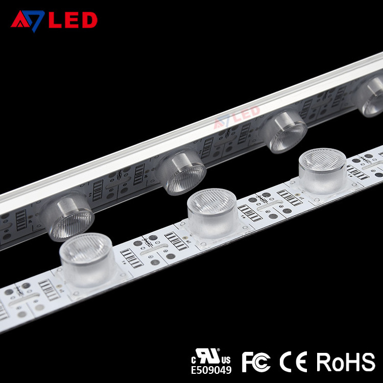 High power 12v smd3030 28.8w/m edge lit aluminium led Hard strip for double side light box