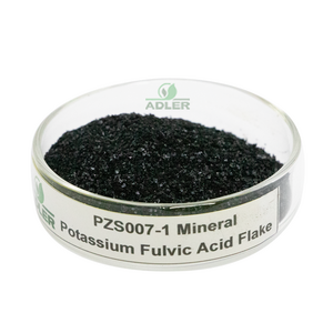 Black Shiny Flake Fulvic Acid Powder Fertilizer Plant Growth Stimulator Potassium Humate Organic Fertilizer