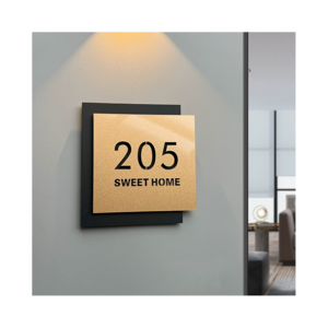 Customized indoor acrylic digital signs, metal doorplate  Office 3d Led Custom Logo Sign