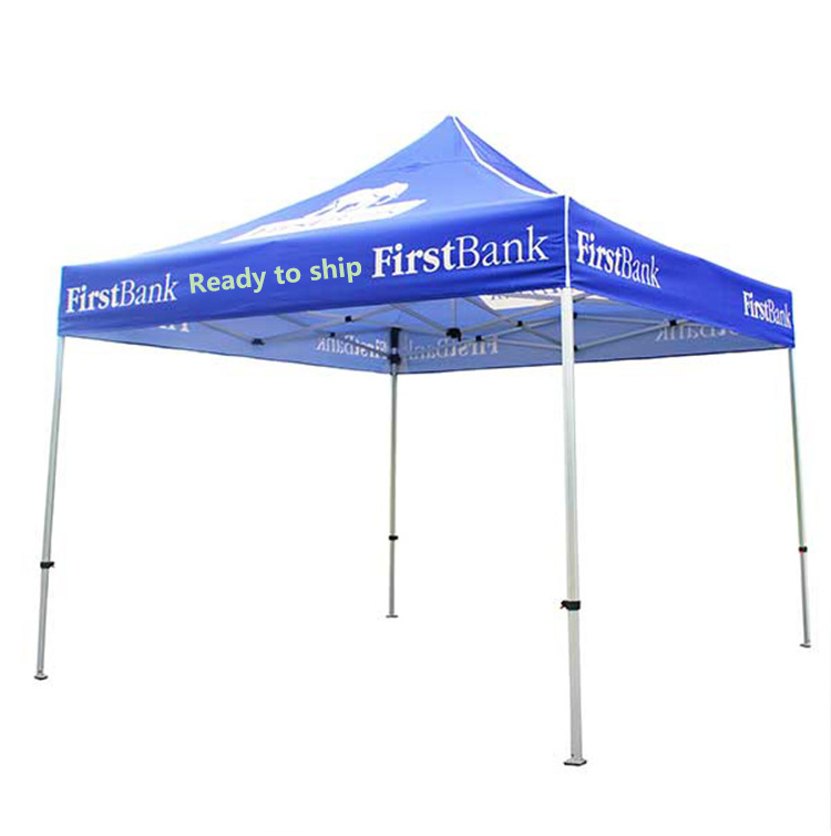 Spot Product Custom Design Folding Tents 40*40mm Hexagon Frame 10X10ft Pop Up Canopy Tent Market Advertising Outdoor Gazebo