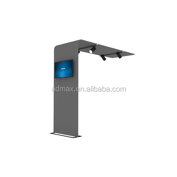 Stock available aluminum custom logo TE-19F-BW33004 model printing 3x3 size exhibition stand trade show 10x10 display booth